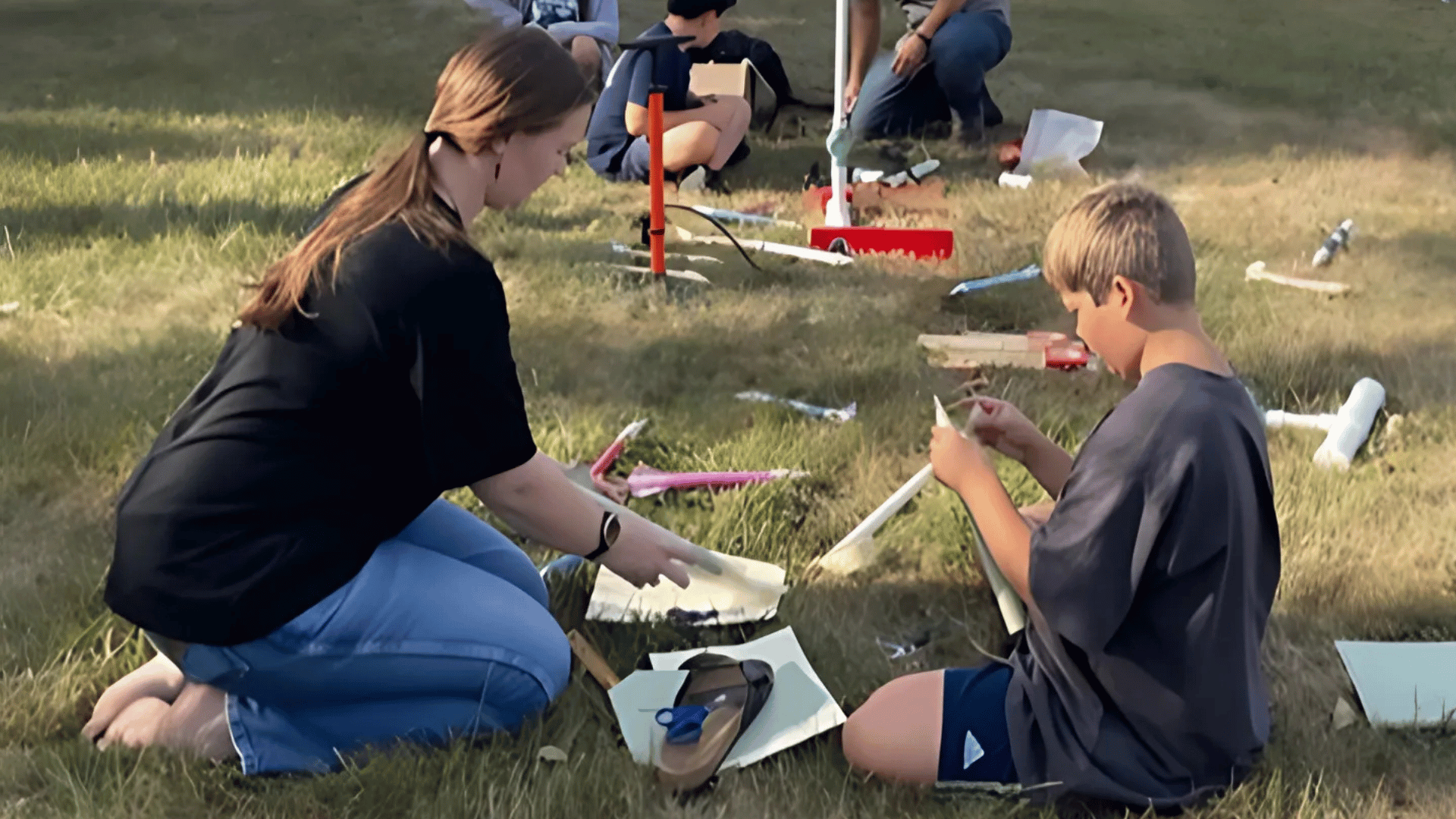Rushlight Ventures prototype lead sparks curiosity at Antioch School with air-powered rocket launch