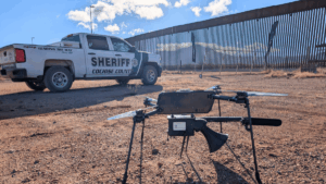 CRG Defense AeroVox was invited by drone manufacturer Draganfly to participate in a demonstration at the U.S. border in Arizona.